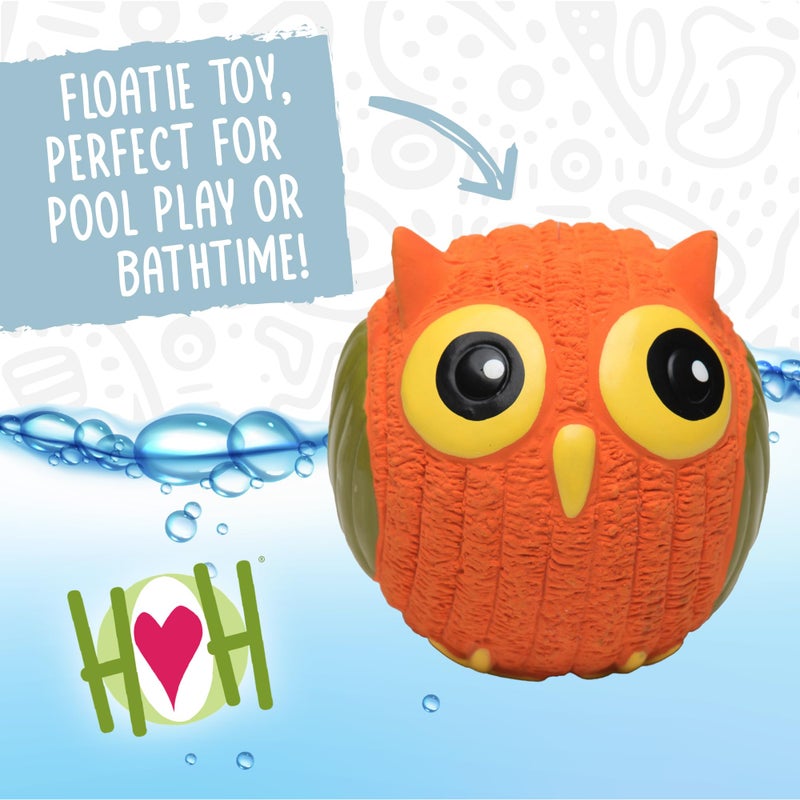 HuggleHounds Ruff-Tex Latex Ball Dog Toy - Dog Toys Rubber, Puppy Toys, Puppy Essentials, Heavy Duty Squeaky Ball for Small, Medium & Large Dogs, All Breeds - Hamlet Pig, Large - Image 4